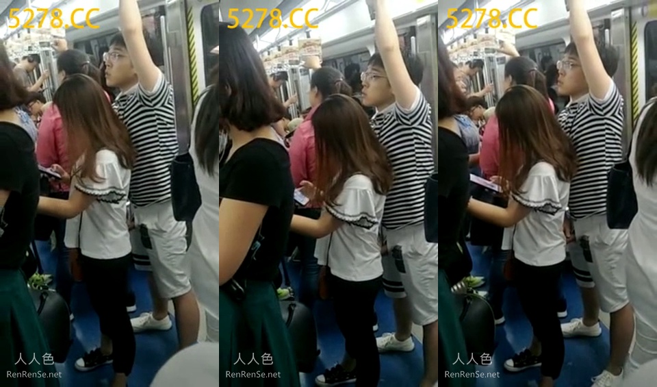 男人搭地铁看到美女兴奋自卫